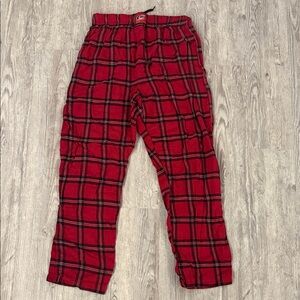 NHL Carolina Hurricanes Red & Black Plaid Men’s Lounge Pants